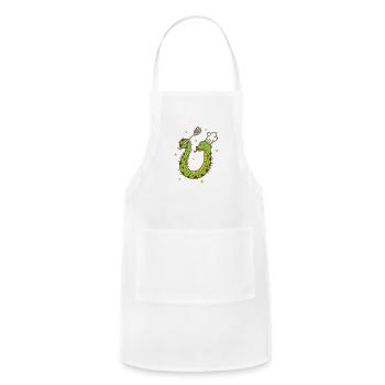 Snake cooking Terrarium Reptile Animal Zoo - Adjustable Apron - white - Front - Julia (174cm)