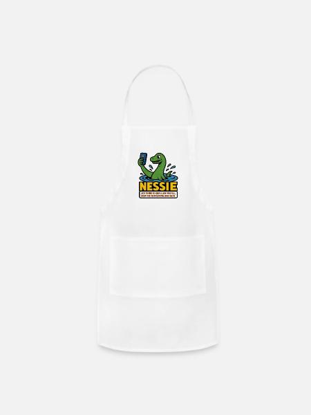 low profile Nessie - Adjustable Apron - white