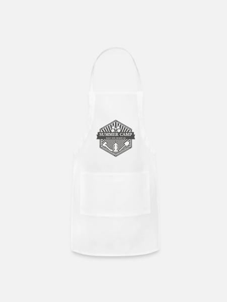 SUMMER CAMP READY FOR ADVENTURE - Adjustable Apron - white