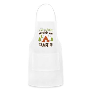 Camping Campfire - Adjustable Apron - white - Front - Julia (174cm)