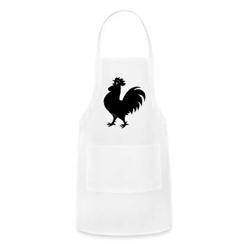 Rooster shade picture year of the rooster - Adjustable Apron - white - Front - Julia (174cm)