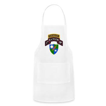 Army Ranger Shirt 1St Ranger Shirt Scroll Tab Dui - Adjustable Apron - white - Front - Julia (174cm)