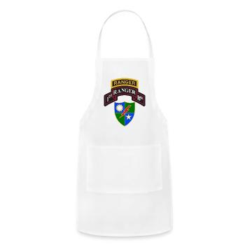 Army Ranger Shirt 1St Ranger Shirt Scroll Tab Dui - Adjustable Apron - white - Front - Julia (174cm)