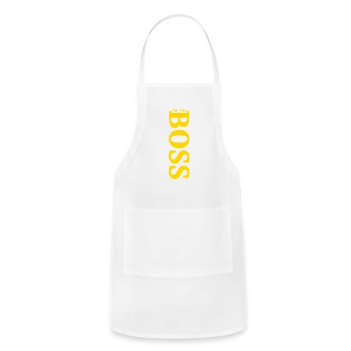 I'm The BOSS (vertical golden yellow gold letters) - Adjustable Apron