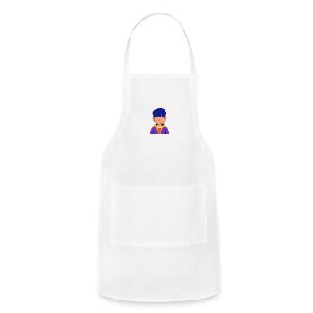 man t-shirts - Adjustable Apron - white - Front - Julia (174cm)