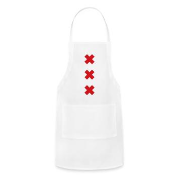 Amsterdam logo - Adjustable Apron - white - Front - Julia (174cm)