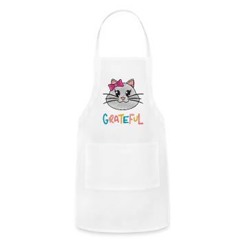 grateful - Adjustable Apron - white - Front - Julia (174cm)