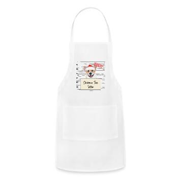 Corgi christmas funny prison - Adjustable Apron - white - Front - Julia (174cm)