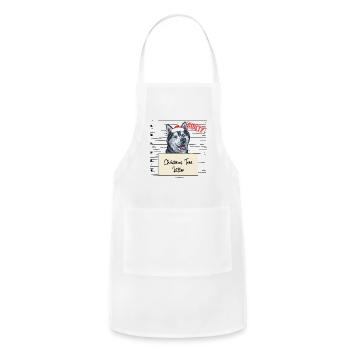 Husky christmas funny prison - Adjustable Apron - white - Front - Julia (174cm)