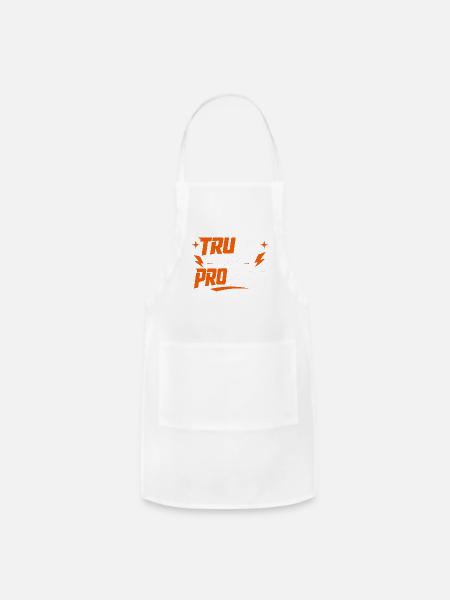 Trust the Process Typography Tee - Adjustable Apron - white