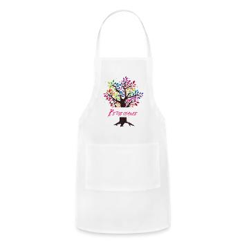 be the change - Adjustable Apron - white - Front - Julia (174cm)