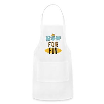 RUN FOR FUN - Adjustable Apron - white - Front - Julia (174cm)