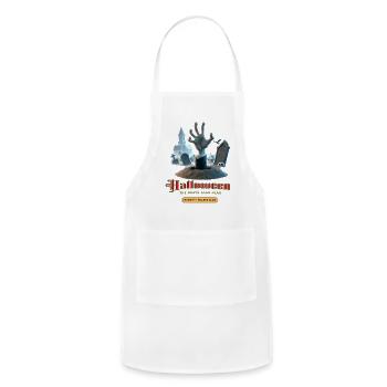 hand coming out of a grave - Adjustable Apron - white - Front - Julia (174cm)