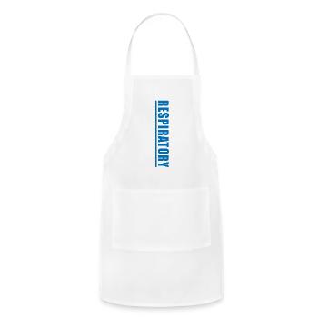 Respiratory Therapist Therapy - Adjustable Apron - white - Front - Julia (174cm)