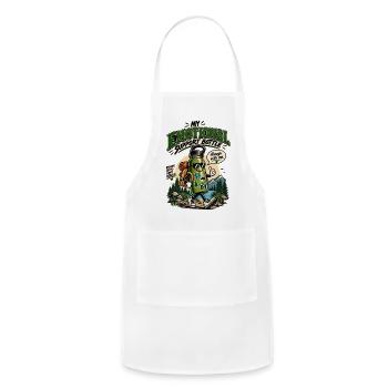 Emotional Support Bottle - Adjustable Apron - white - Front - Julia (174cm)