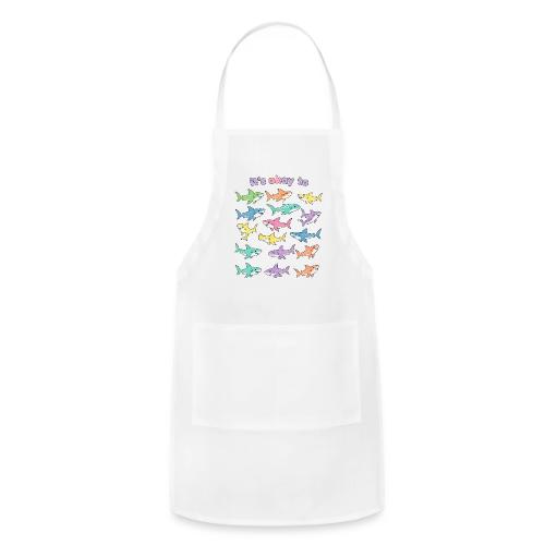 It’s Okay To – Cute Pastel Shark - Adjustable Apron
