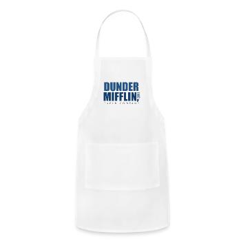 dunder mifflin - Adjustable Apron - white - Front - Julia (174cm)