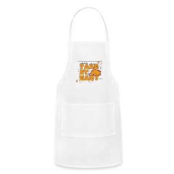 take it easy - Adjustable Apron - white - Front - Julia (174cm)