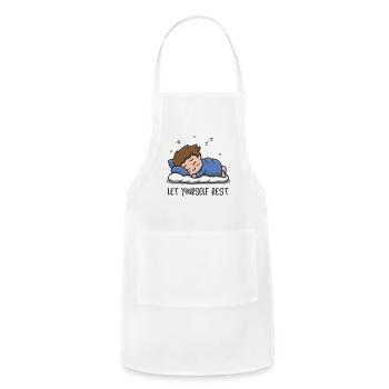 Let Yourself Sleep - Adjustable Apron - white - Front - Julia (174cm)