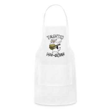 Talented Moo Sician - Adjustable Apron - white - Front - Julia (174cm)