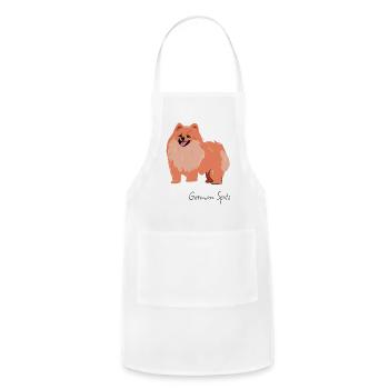 German Spitz - Adjustable Apron - white - Front - Julia (174cm)