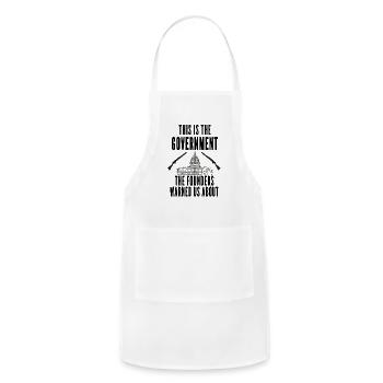 Anti Government Patriotic Americans - Adjustable Apron - white - Front - Julia (174cm)