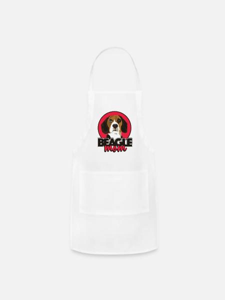 food love animal - Adjustable Apron - white