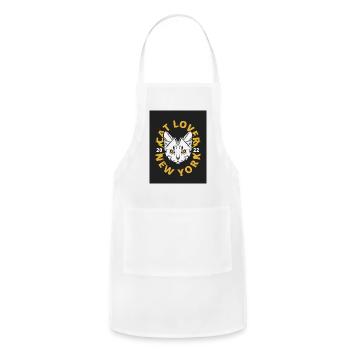 Cat lover - Adjustable Apron - white - Front - Julia (174cm)