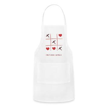 Emotional Damage - Adjustable Apron - white - Front - Julia (174cm)