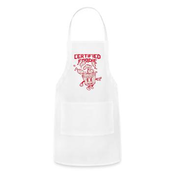 Certified Foodie - Adjustable Apron - white - Front - Julia (174cm)