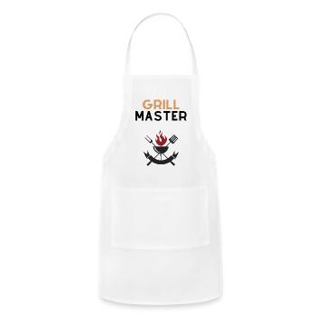 Grill Master - Adjustable Apron - white - Front - Julia (174cm)