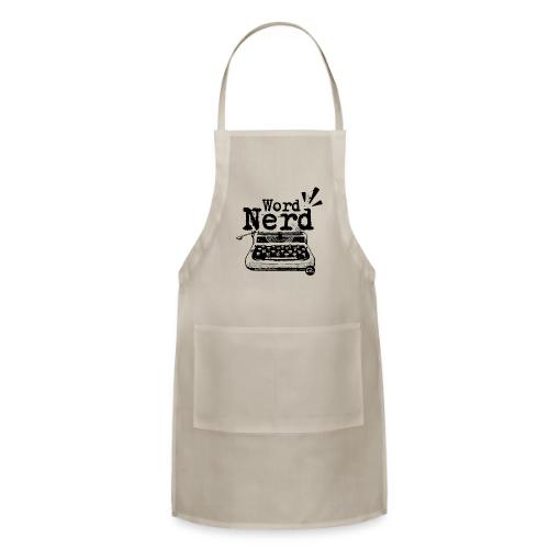 Word Nerd! (black) - Adjustable Apron