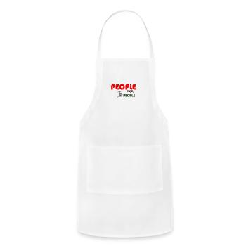 People for people - Adjustable Apron - white - Front - Julia (174cm)