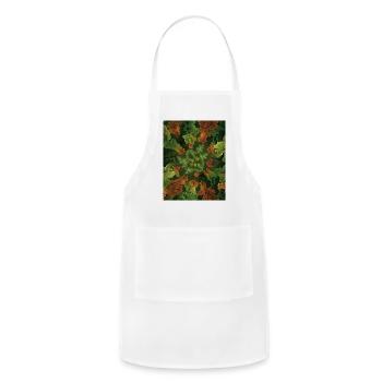 Fractal forest - Adjustable Apron - white - Front - Julia (174cm)