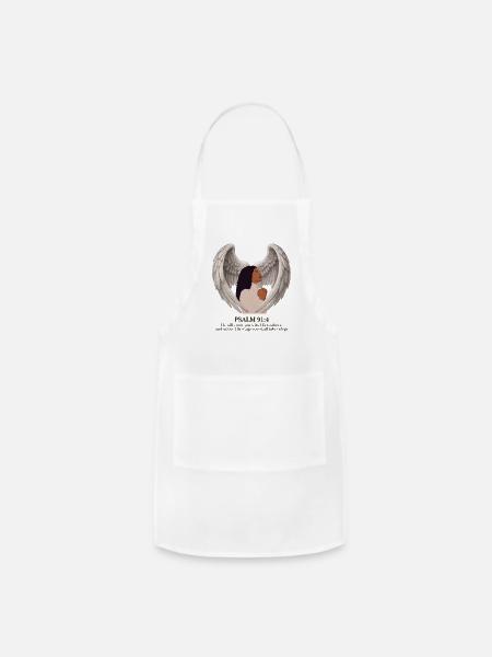 Covered - Psalm 91 - Adjustable Apron - white