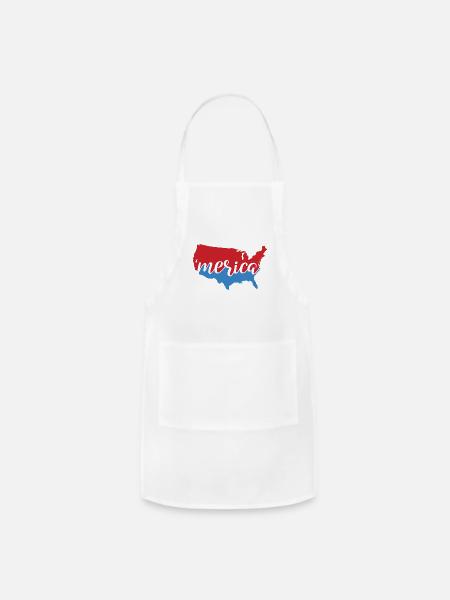 'Merica - Adjustable Apron - white