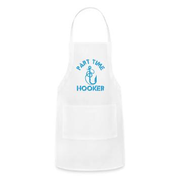 The Fishing Life Store - Adjustable Apron - white - Front - Julia (174cm)