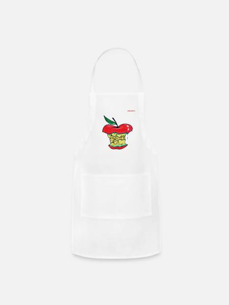Apple of Eve - Adjustable Apron - white