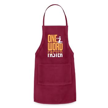 Single Word Faster Water Skiing - Adjustable Apron - burgundy - Front - Julia (174cm)