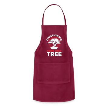 Bonsai Concentrate Think Only Tree - Adjustable Apron - burgundy - Front - Julia (174cm)