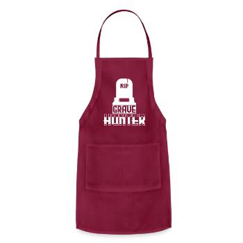 RIP Grave Hunter - Adjustable Apron - burgundy - Front - Julia (174cm)