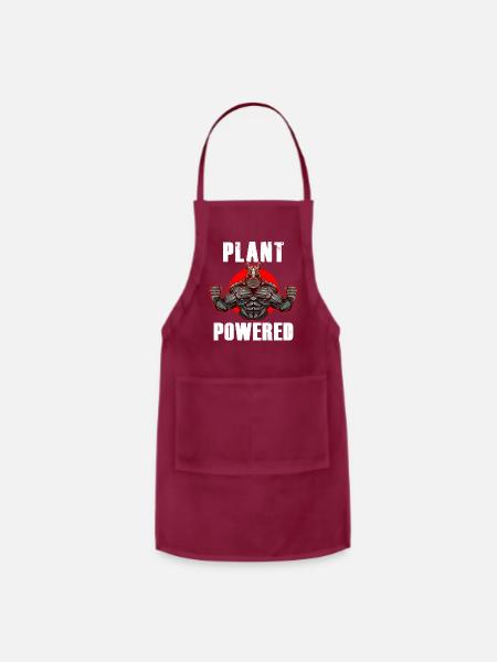 Gym Plant Powered Workout - Adjustable Apron - burgundy