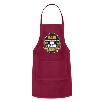 Plant Papi Awesome Gardening Enthusiast For - Adjustable Apron - burgundy - Front - Julia (174cm)