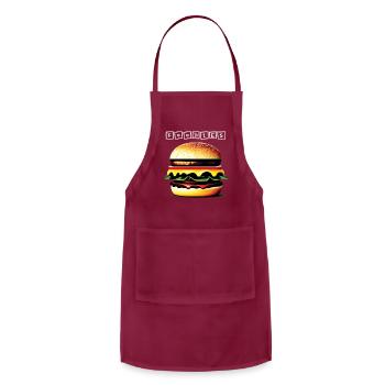 FOODIES - Adjustable Apron - burgundy - Front - Julia (174cm)