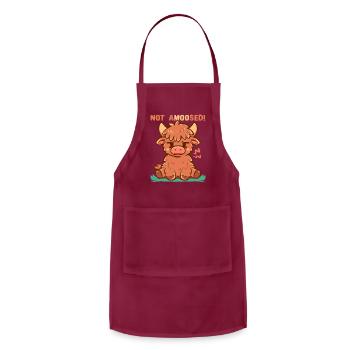 Not aMOOsed  - Adjustable Apron - burgundy - Front - Julia (174cm)