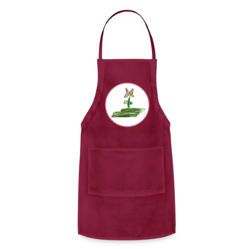 Flower and grass. - Adjustable Apron