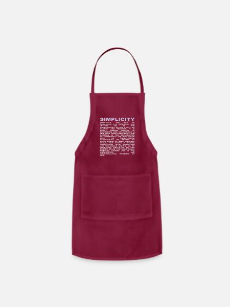 simplicity - Adjustable Apron - burgundy
