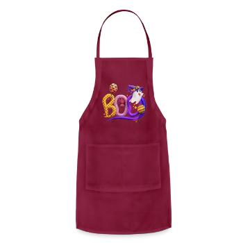 Boo Boo Crew - Adjustable Apron - burgundy - Front - Julia (174cm)