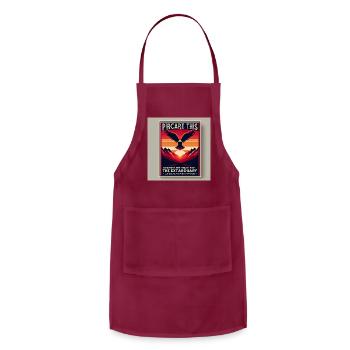 Motivational Design - Adjustable Apron - burgundy - Front - Julia (174cm)