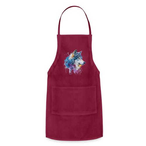 Splash-Art Wolf Head - Adjustable Apron